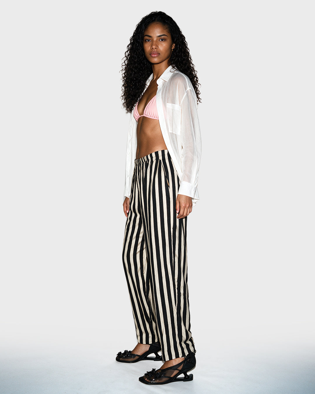 Wide Stripe Trouser