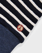 Maglione in maglia a righe effetto spugna