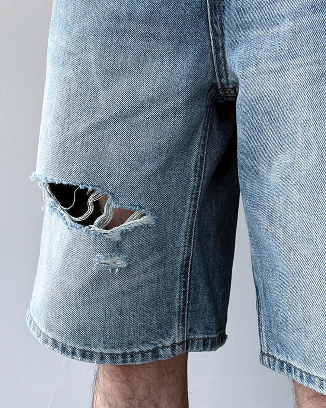 Long Cut Denim Short