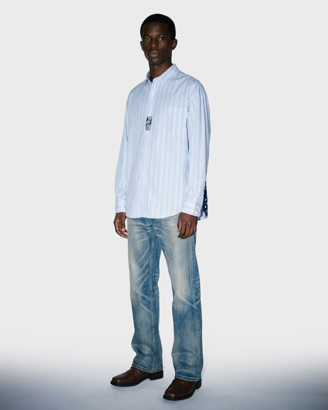 Ice Wash Bootcut Jeans