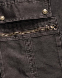 Aged Moleskin Cargo Trousers