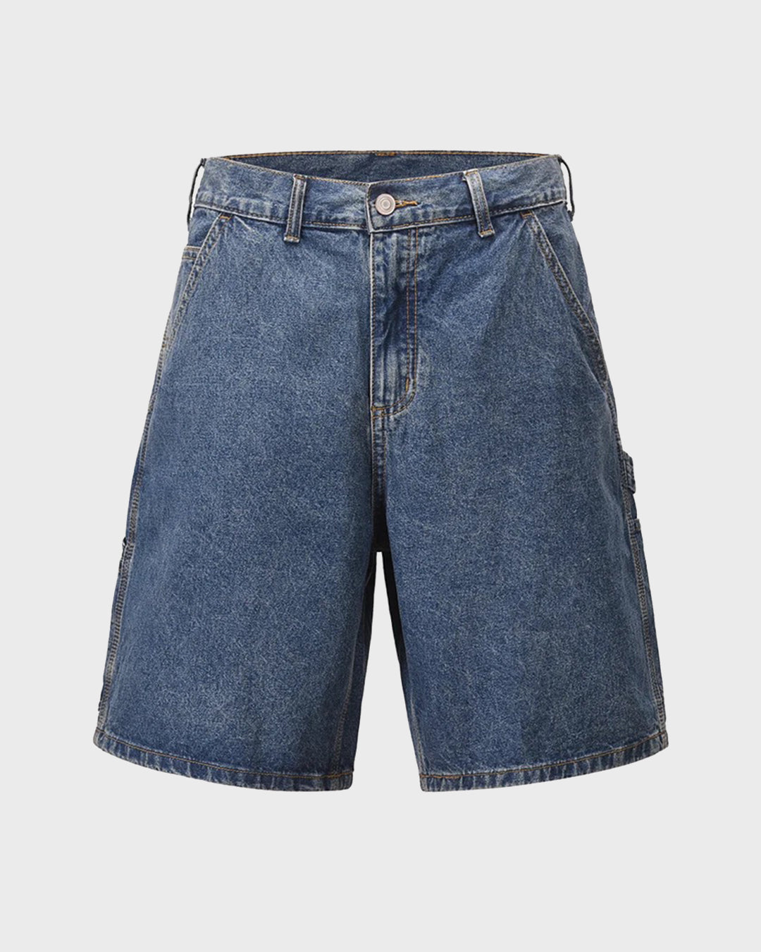 Shorts di jeans effetto candeggiato con bandana