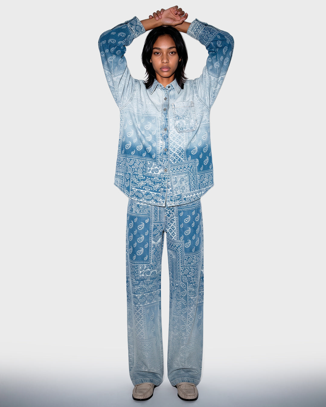 Bandana Panel Overshirt