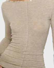 Hesse Button Knit Top