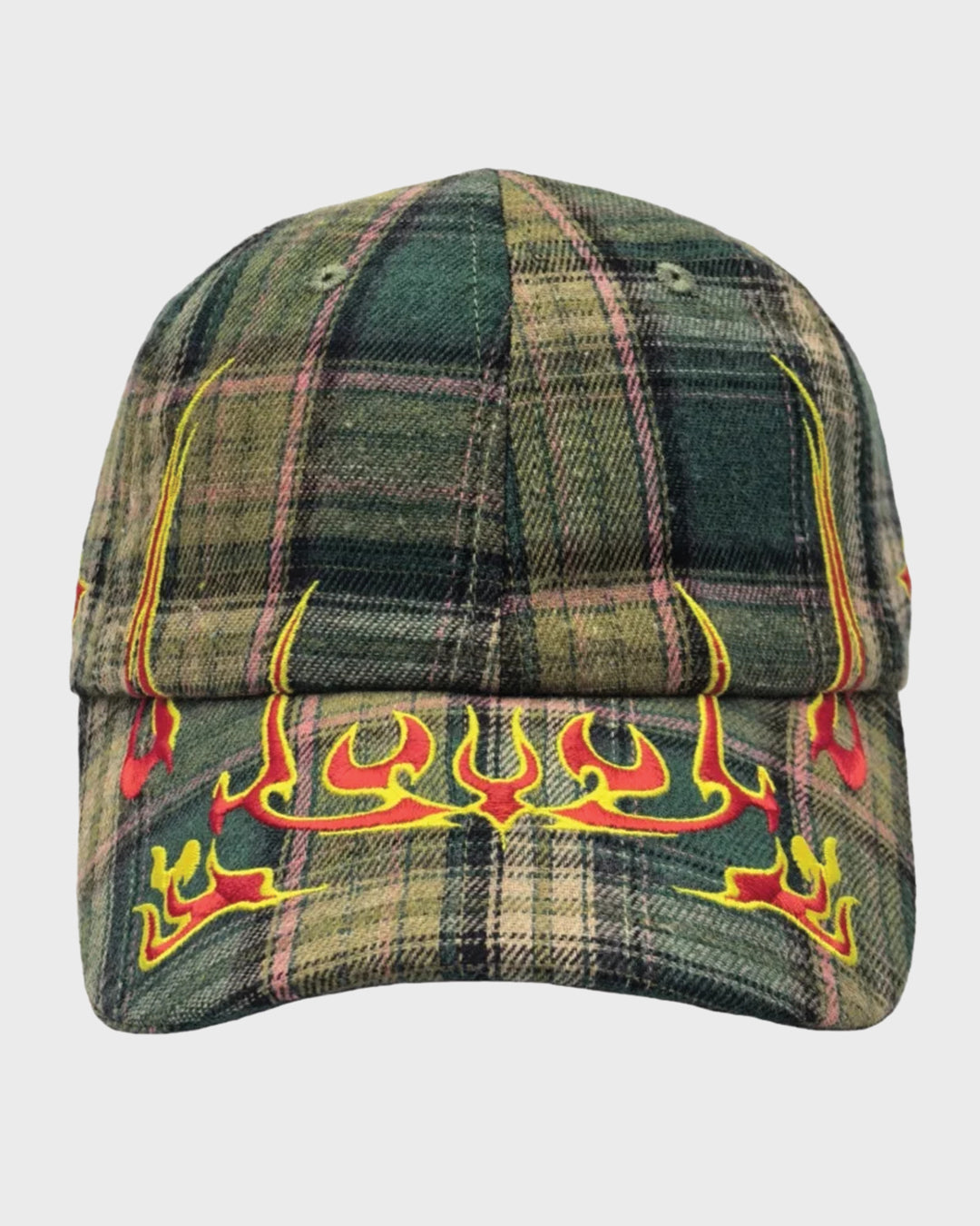Flame Brim Tartan Cap