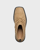 Stivale drappeggiato in pelle