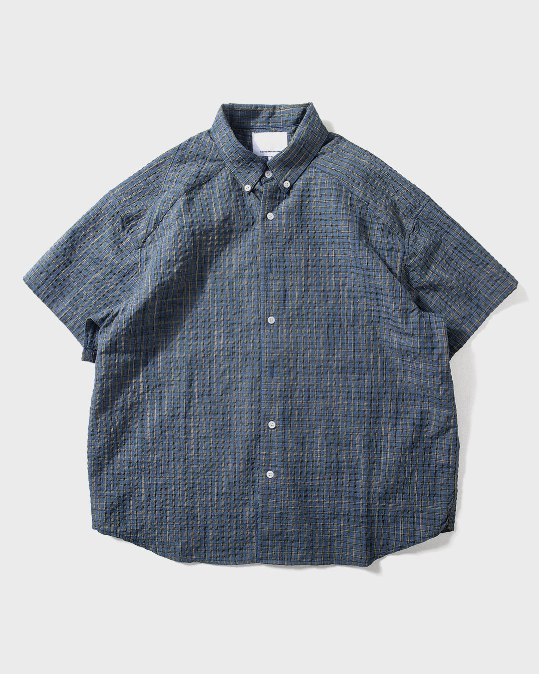 Camicia a quadri goffrata