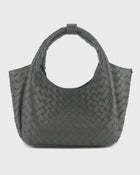 Woven Leather Tote Bag