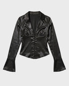 Satin Flare Blouse