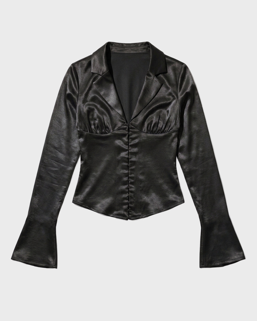Satin Flare Blouse