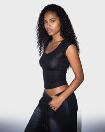 Three Button Rib Tank