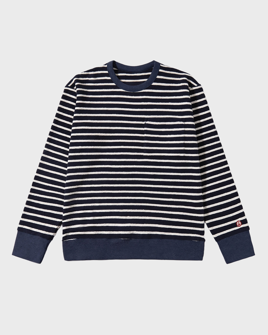 Maglione in maglia a righe effetto spugna