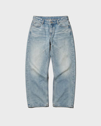 Whisker Low-Rise Straight Jeans