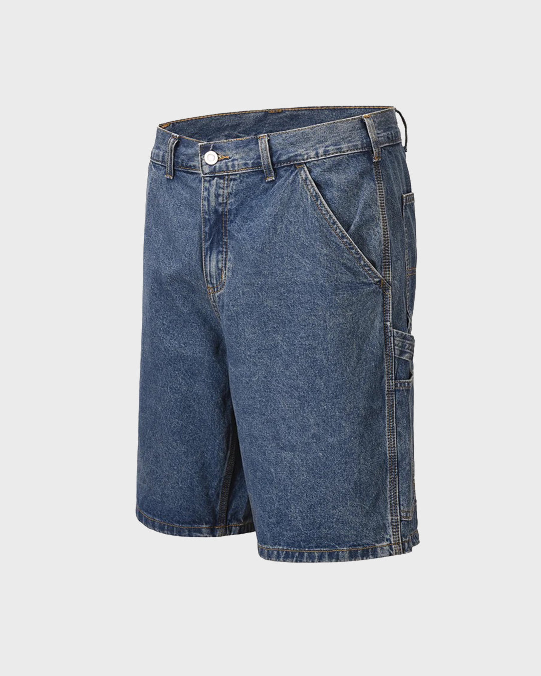 Shorts di jeans effetto candeggiato con bandana