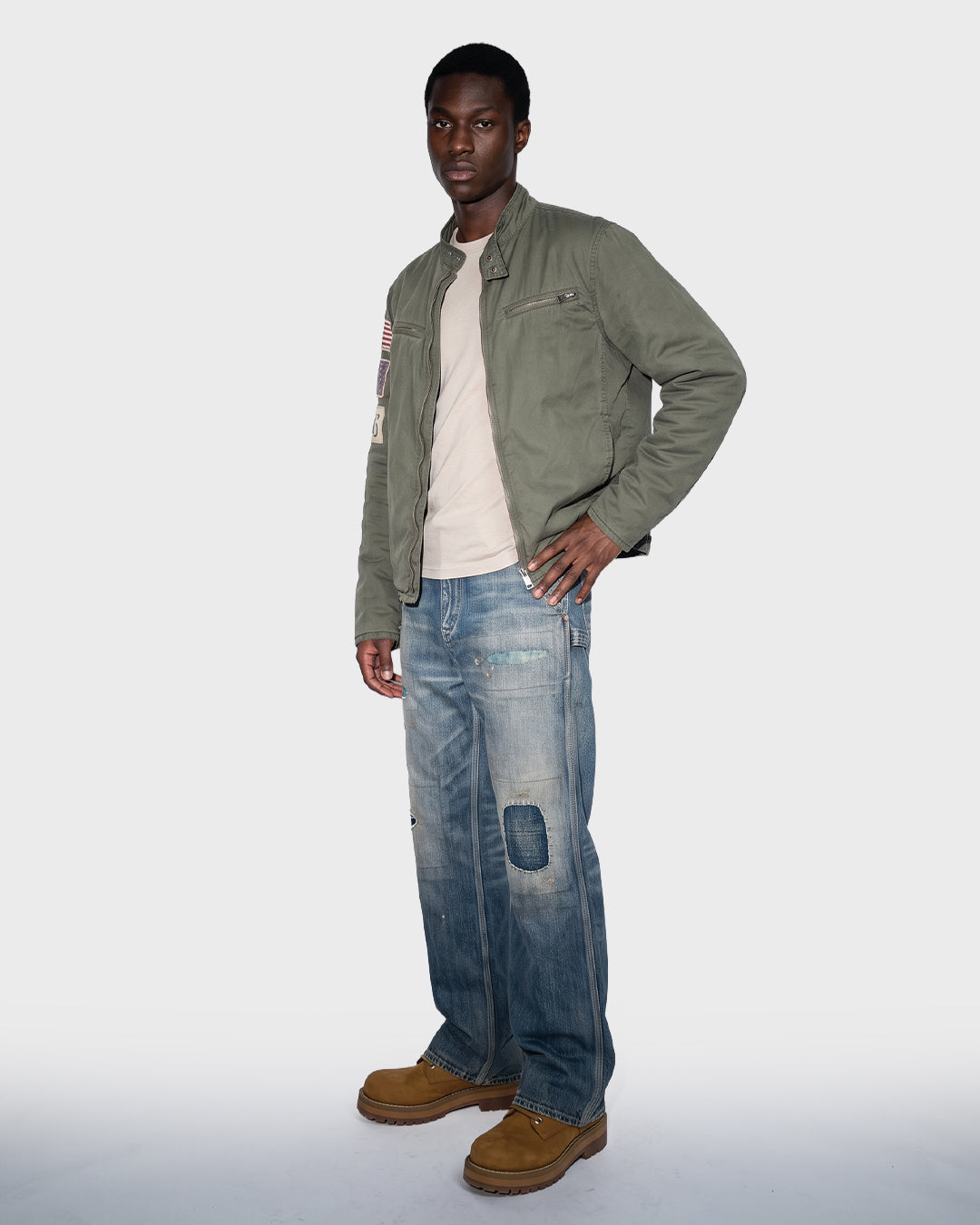 Giacca di jeans rielaborata