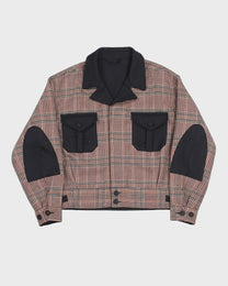 Glen Plaid Bomber Jacket
