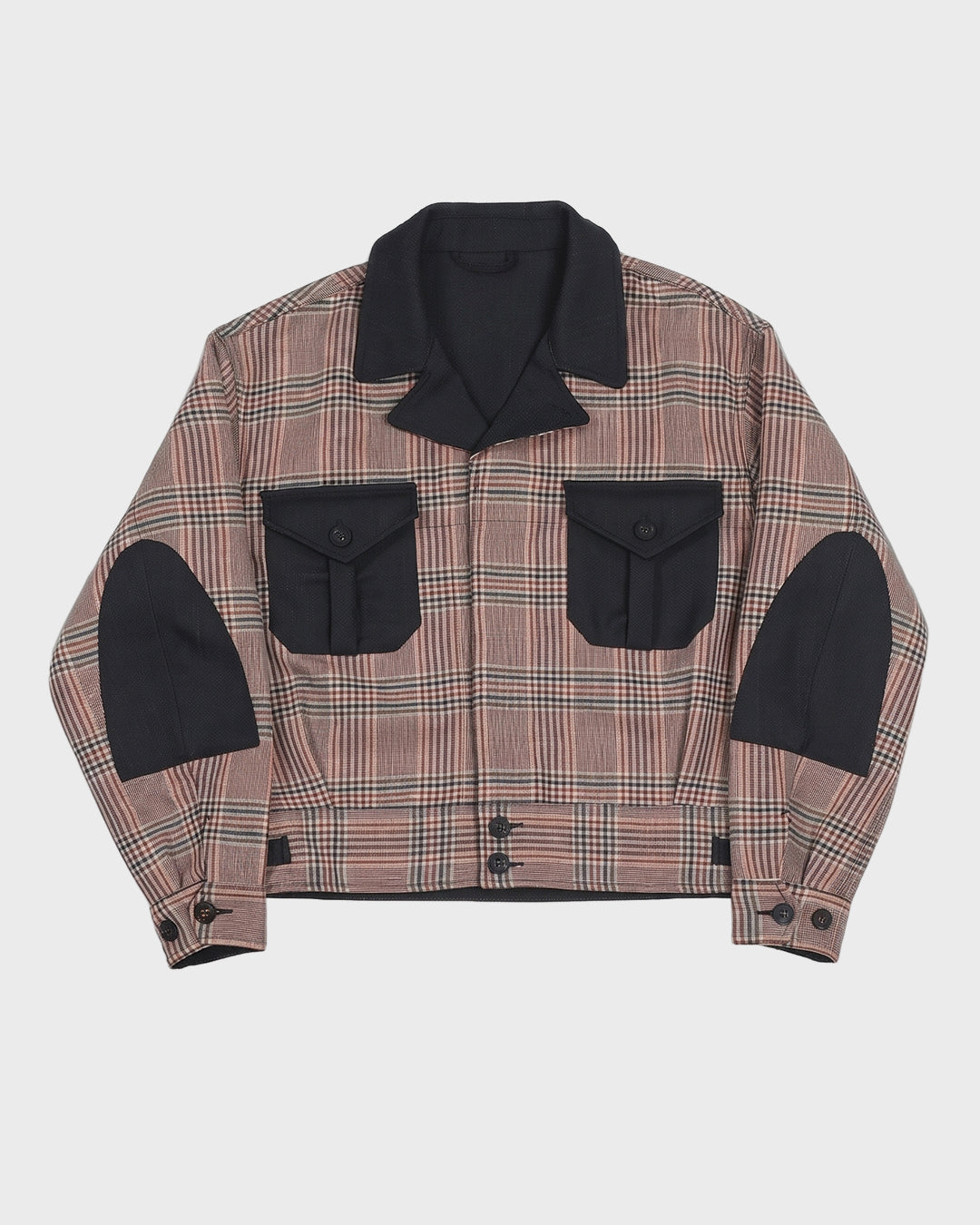 Glen Plaid Bomber Jacket