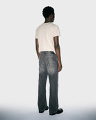 Jeans svasati color carbone sbiadito