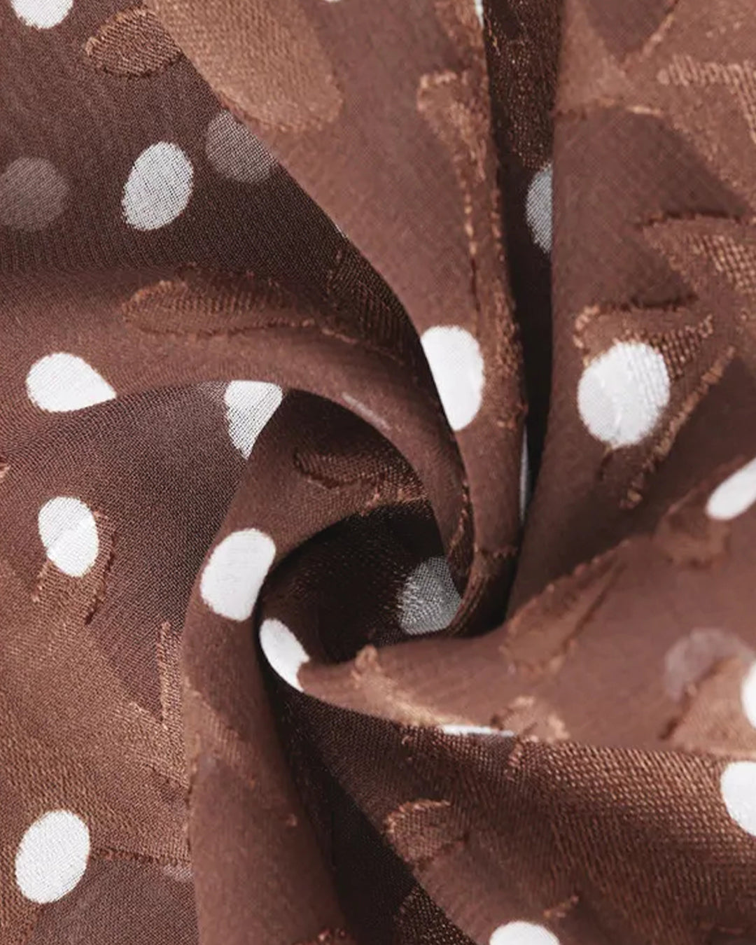Jacquard Polka Dot Dress
