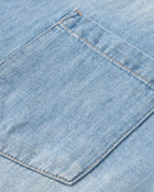 Camicia da campo in morbido indaco
