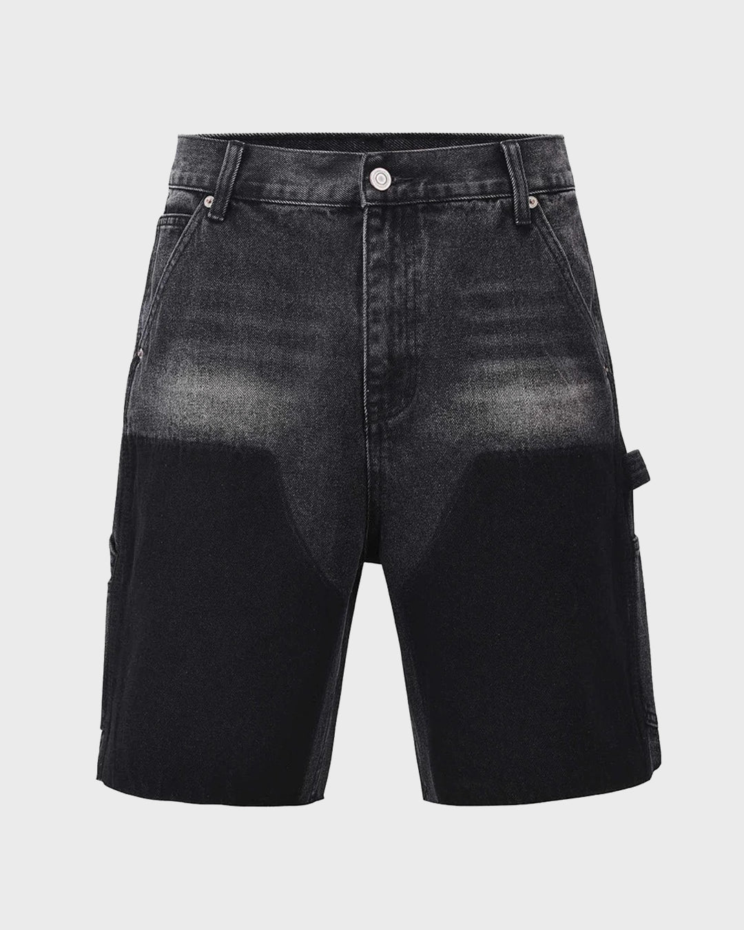 Shorts di jeans effetto candeggiato con bandana