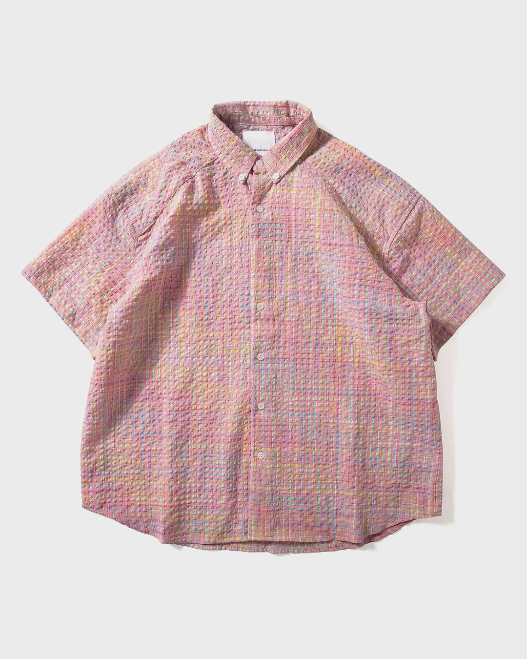 Camicia a quadri goffrata