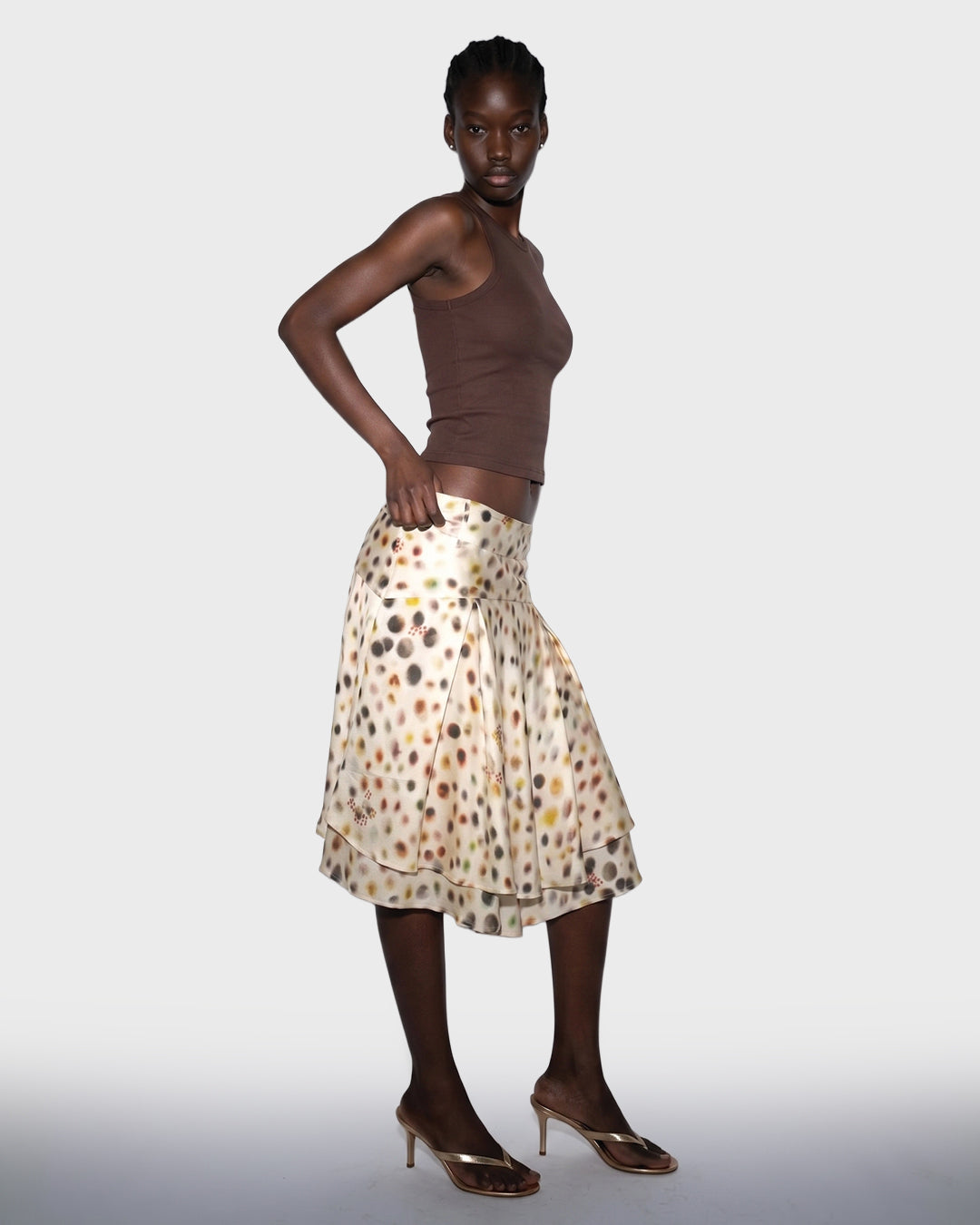 Scatter Dot Tier Skirt