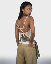 Bralette Sheer Knit Tank