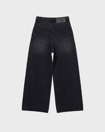 Noir Splatter Wide Jeans
