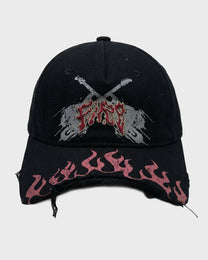 Flame Cut-Off Brim Cap