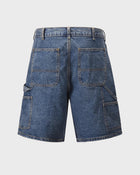 Shorts di jeans effetto candeggiato con bandana