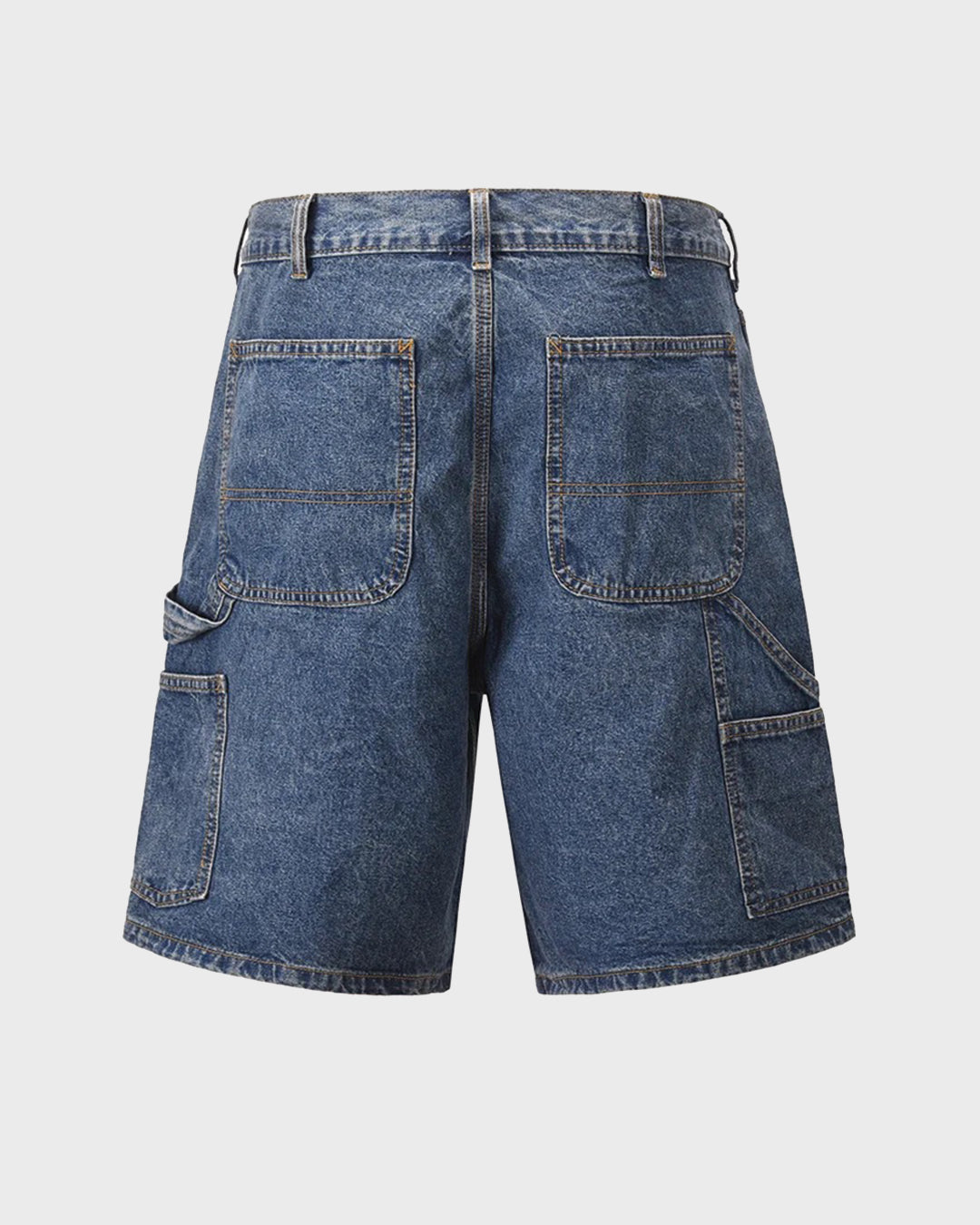 Shorts di jeans effetto candeggiato con bandana