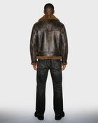 Leather Shearling Flight Jacket
