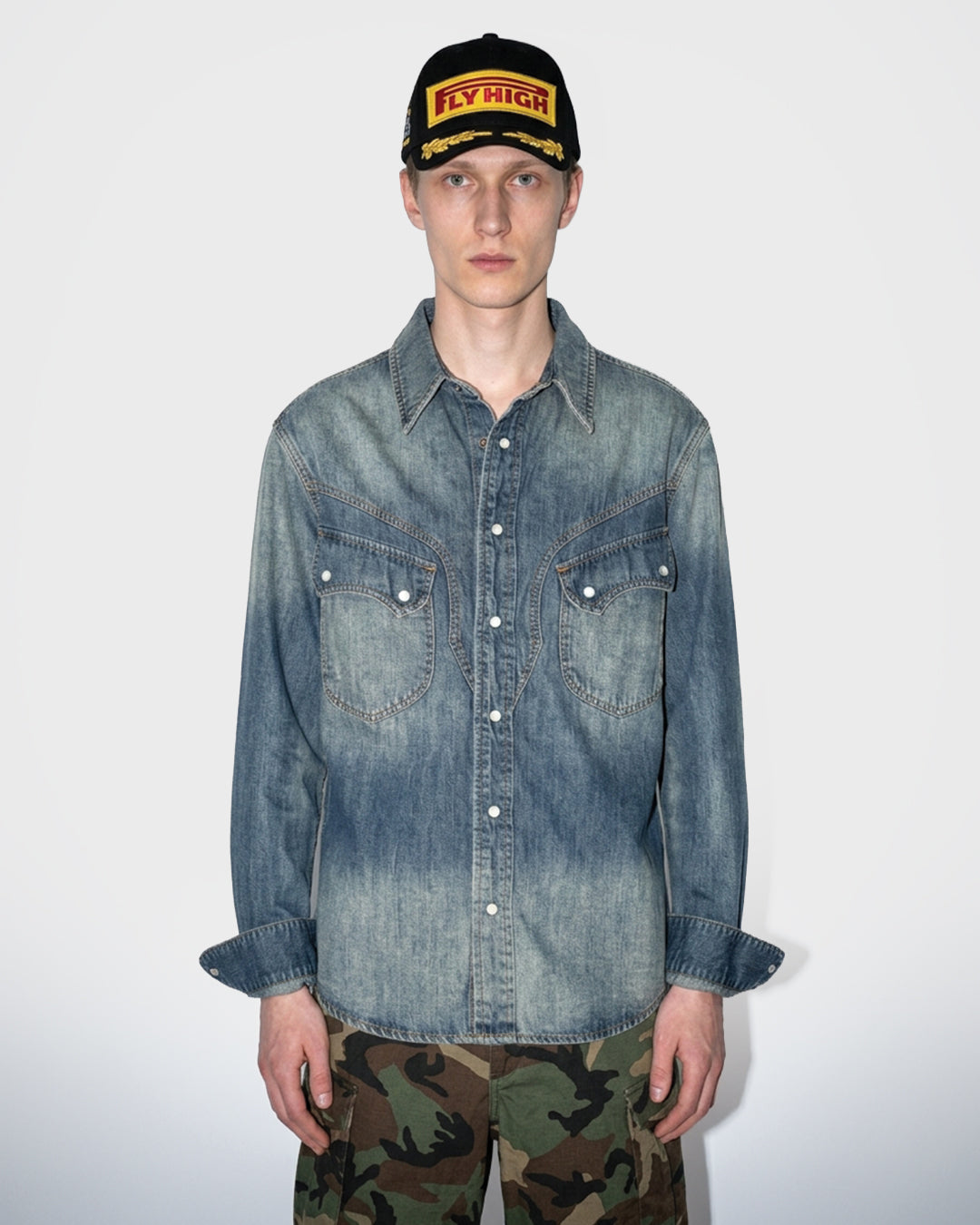 Cappello distressed a fette
