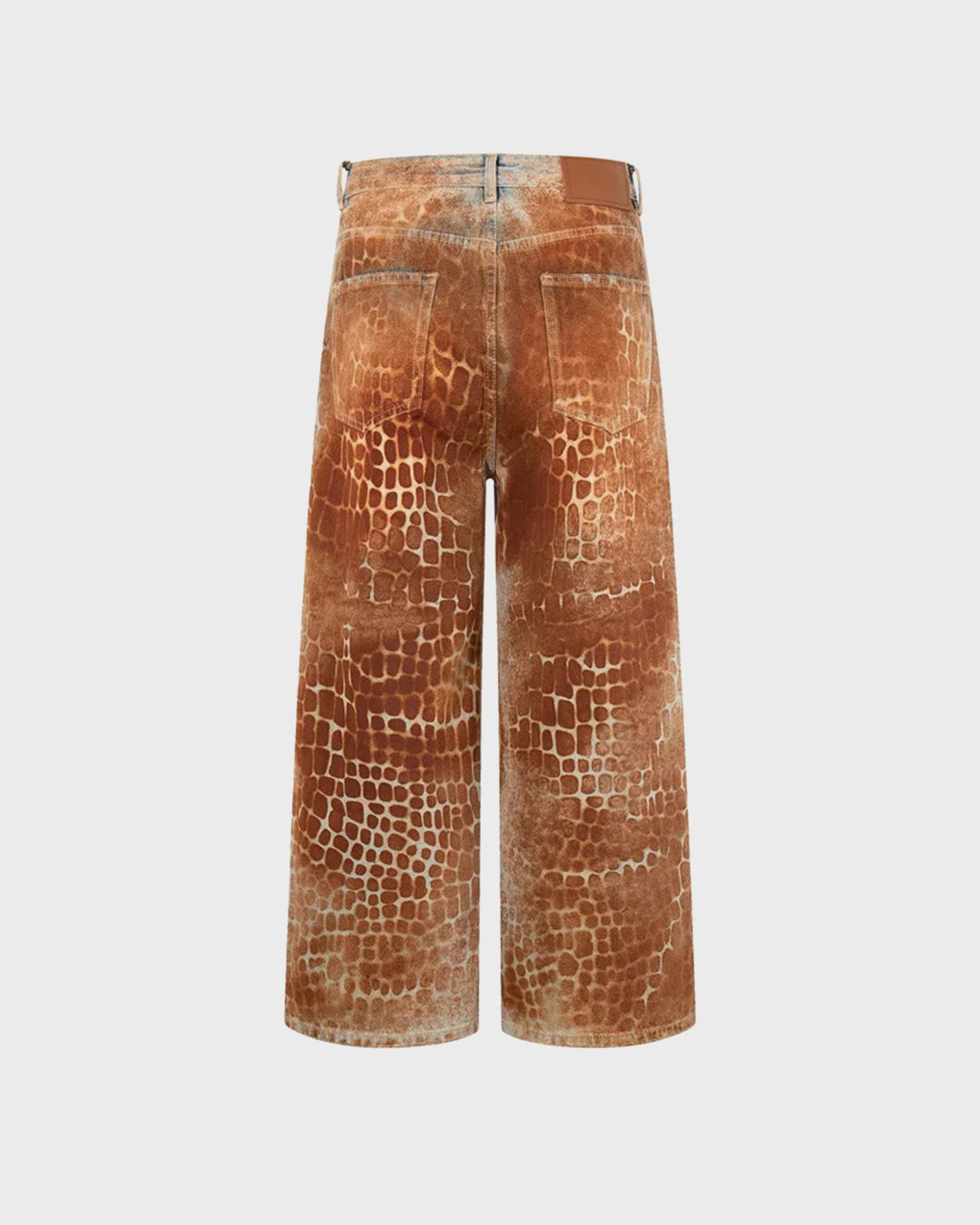 Rust Overdye Wide Jeans