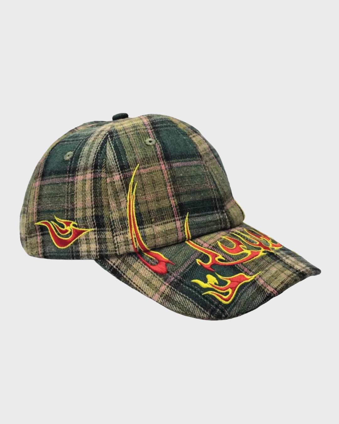 Flame Brim Tartan Cap