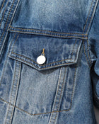 Chaqueta vaquera con botones de palanca