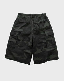 Pantalones cortos de mezclilla con pañuelo desteñido