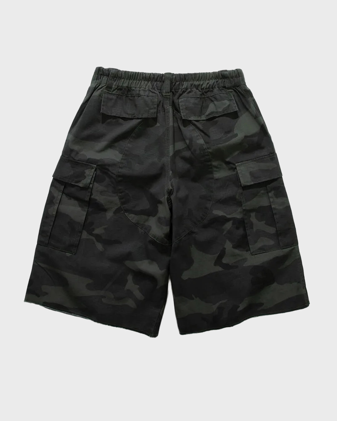 Pantalones cortos de mezclilla con pañuelo desteñido