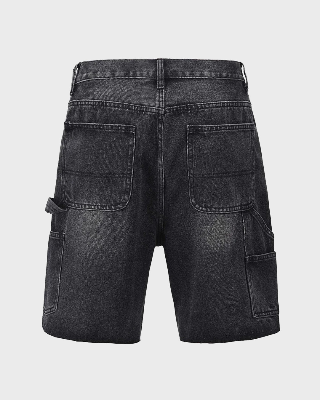 Shorts di jeans effetto candeggiato con bandana
