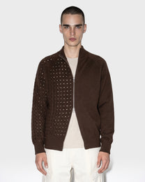 Half Cable Knit Cardigan