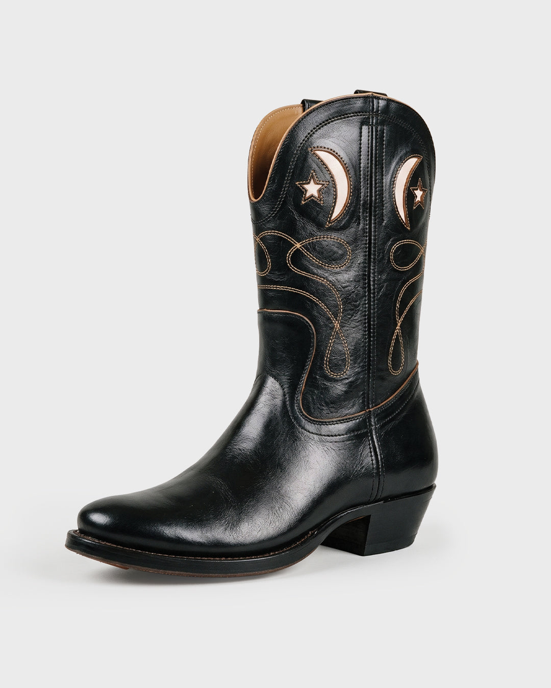 Stivale da cowboy celeste