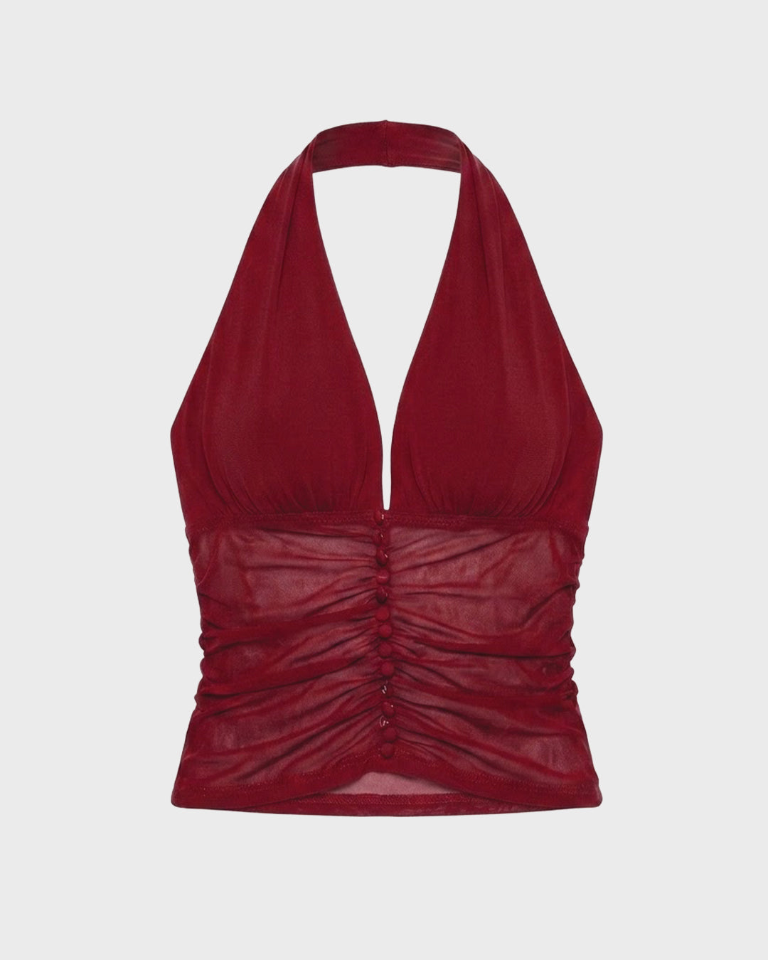Ruched Halter Top