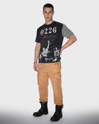 T-shirt con taschino Shibori
