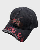 Cappellino con visiera tagliata a fiamma