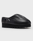 Ruched Leather Mule