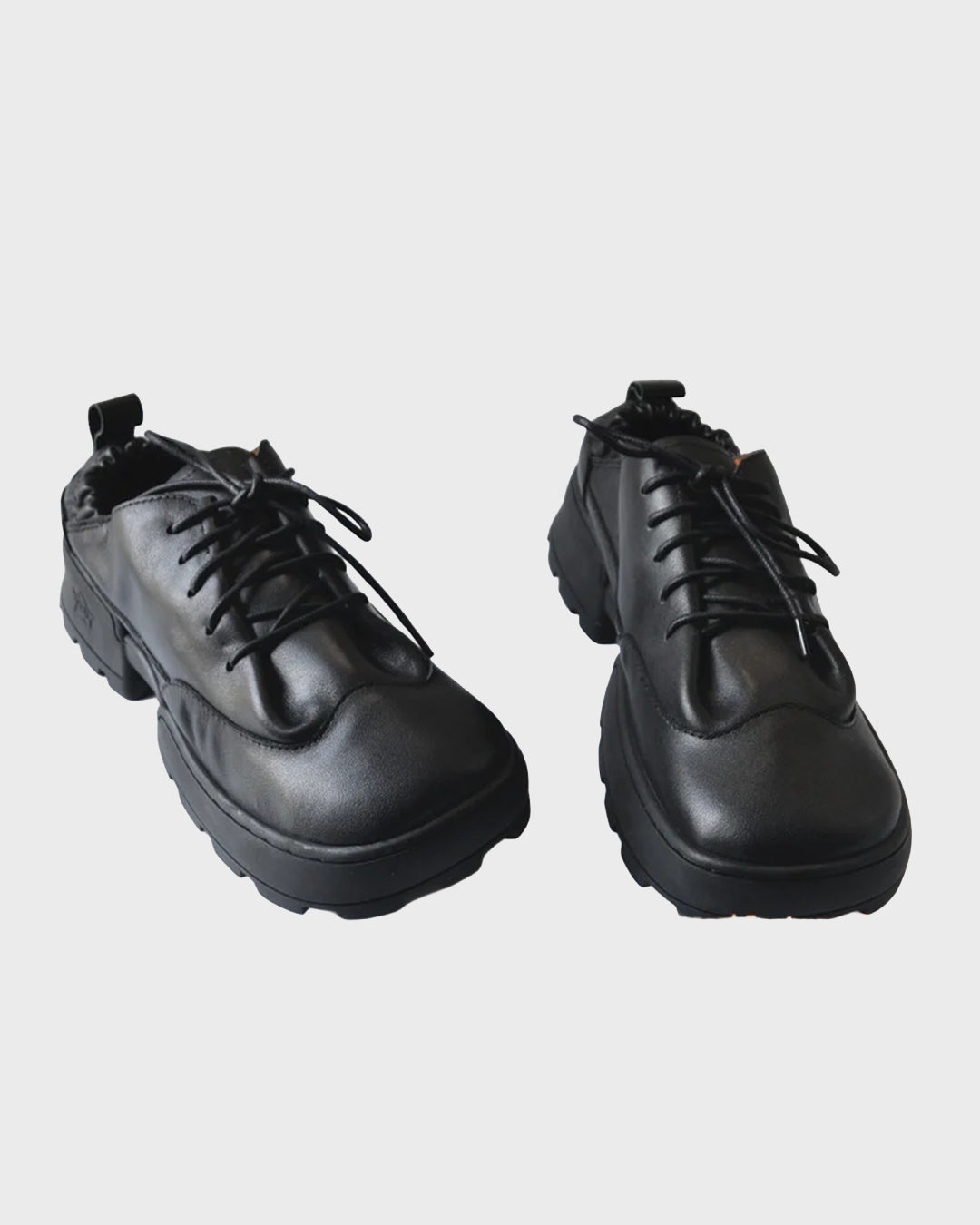 Paneled Leather Trainer