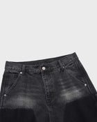 Shorts di jeans effetto candeggiato con bandana