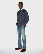 Maglione pullover in maglia a trecce