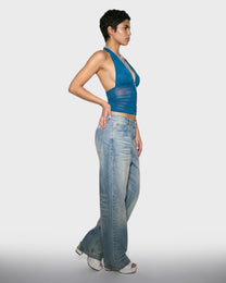 Ruched Halter Top